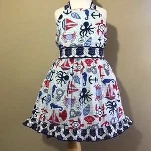 Fun Seaside Novelty Print  Sundress Ann Loren , 6